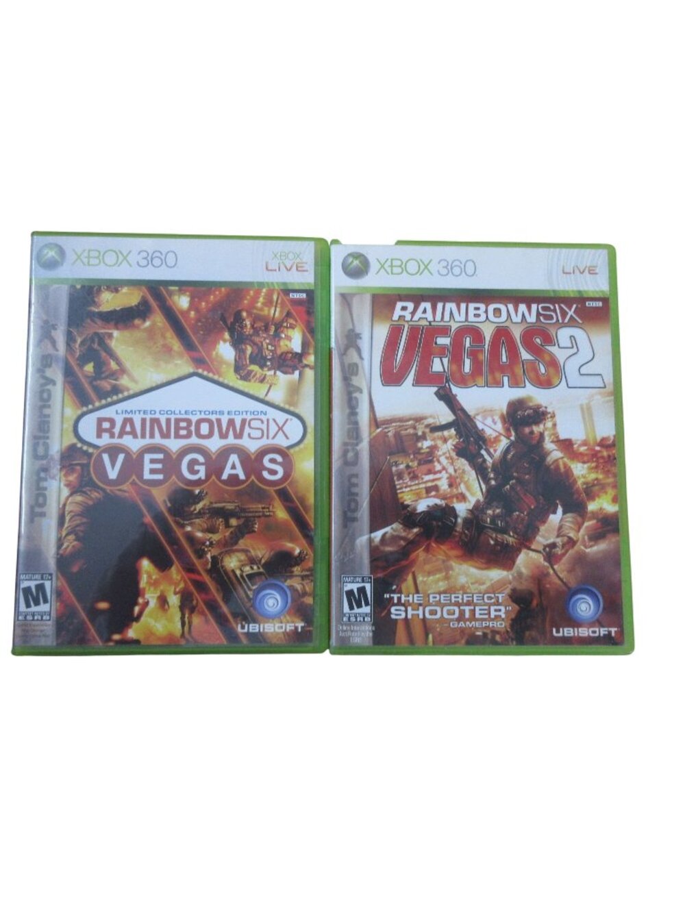 Tom Clancy's Rainbow Six Vegas - 2 Game Bundle - (Microsoft Xbox 360, 2006)